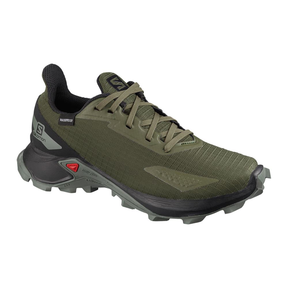 Salomon Alphacross Blast Cswp J - Olive Night/Black/Castor Gray