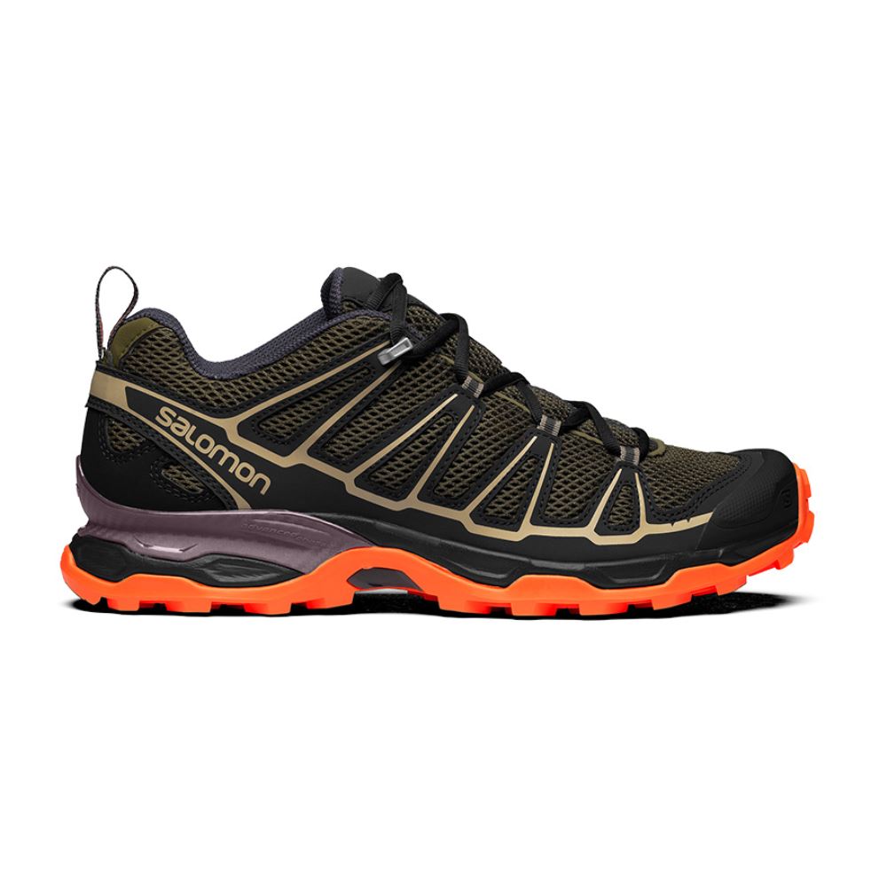 Salomon X-ultra - Olive Night/Black/Shocking Orange