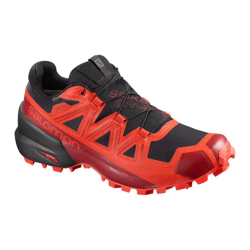 Salomon Spikecross 5 Gtx - Black/Racing Red/Red Dahlia