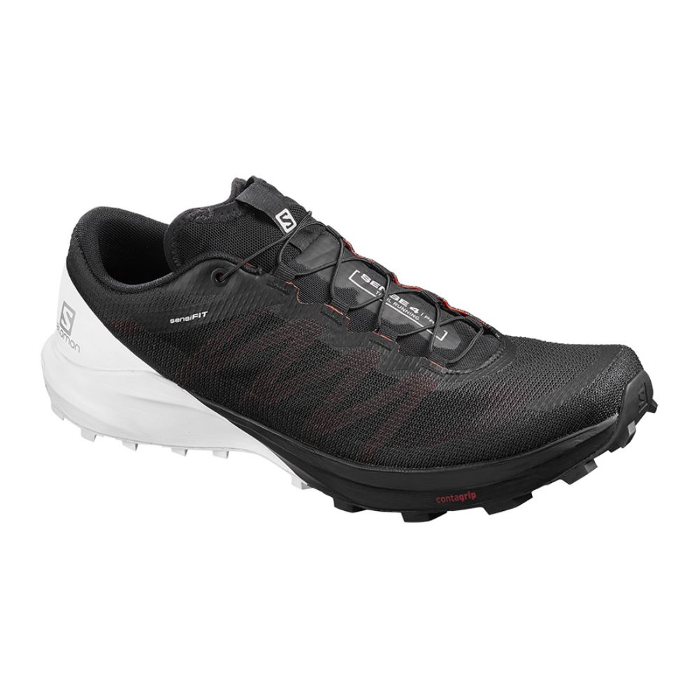 Salomon Sense 4 /Pro - Black/White/Cherry Tomato