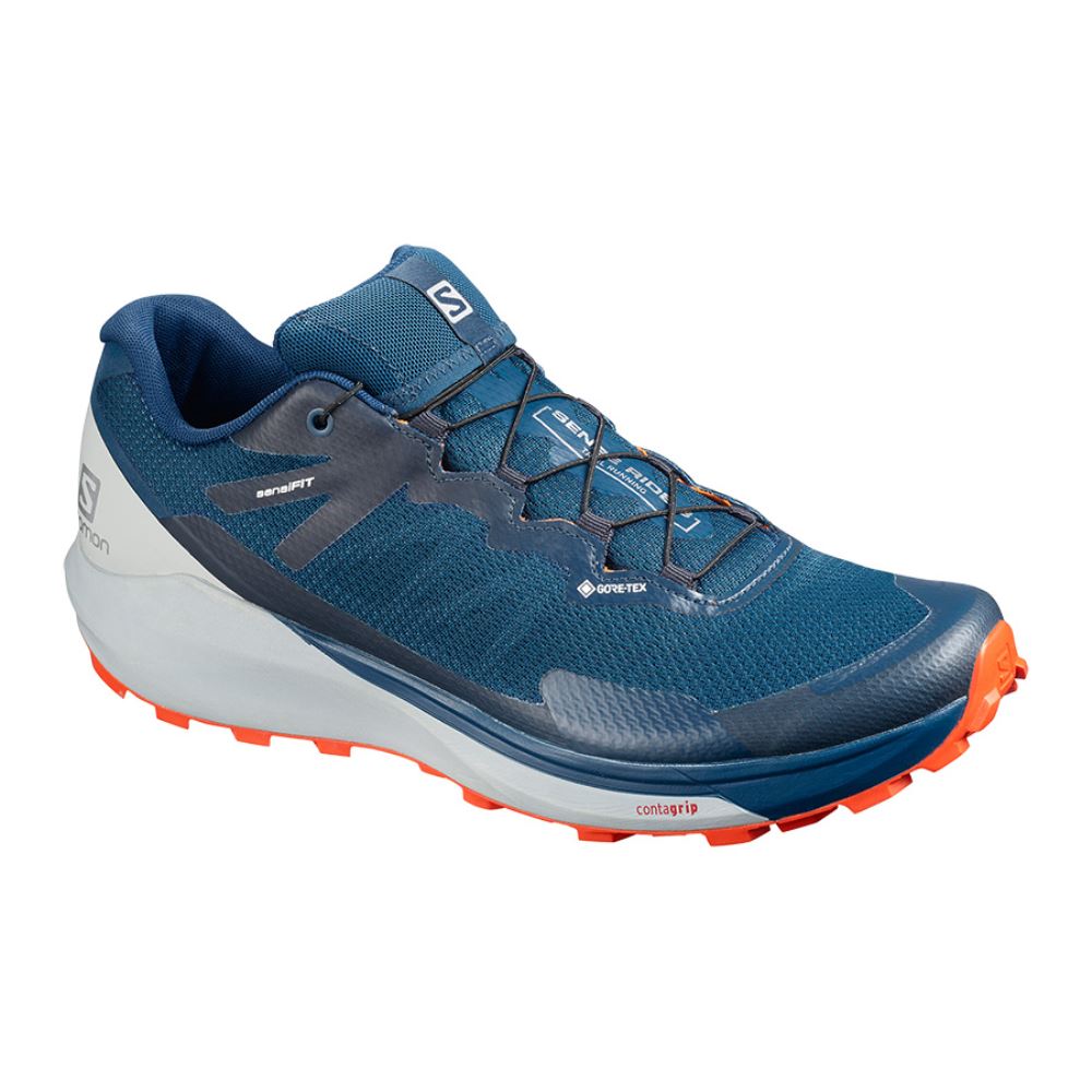 Salomon Sense Ride 3 Gtx Invis. Fit - Poseidon/Pearl Blue/Cherry Tomato